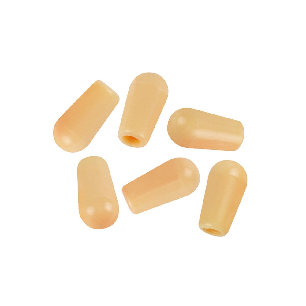 6 x Guitar 3 Way Toggle Tips 4mm Pickup Selector Knobs in 11 Colors Optional