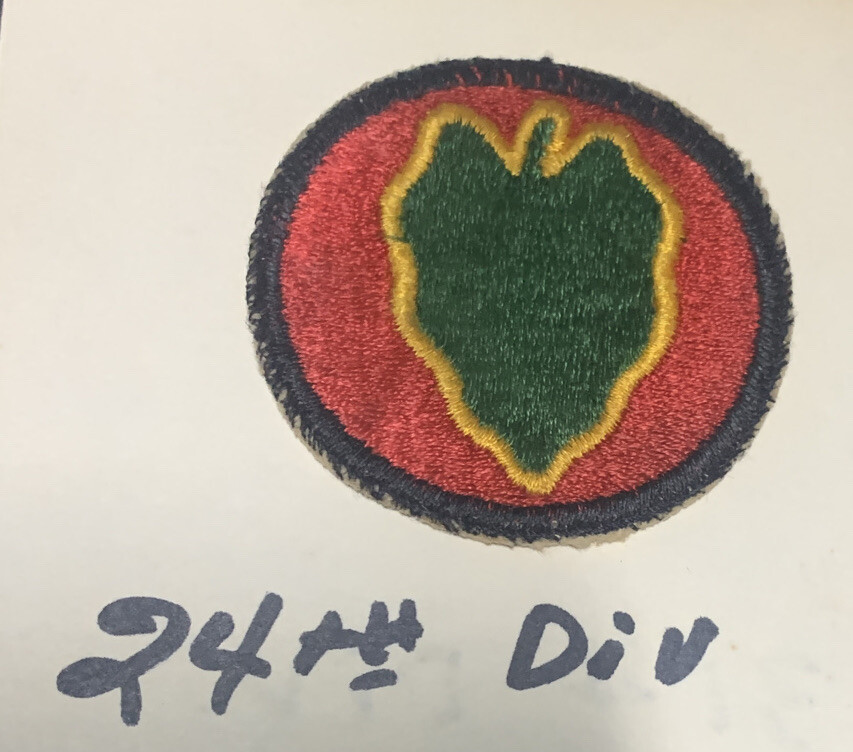U S Army 24th Division Patch