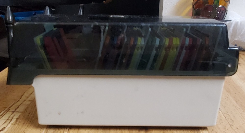 ALS Computermate Floppy Disk Organizer Holder Storage Case Holds 40 Has 30