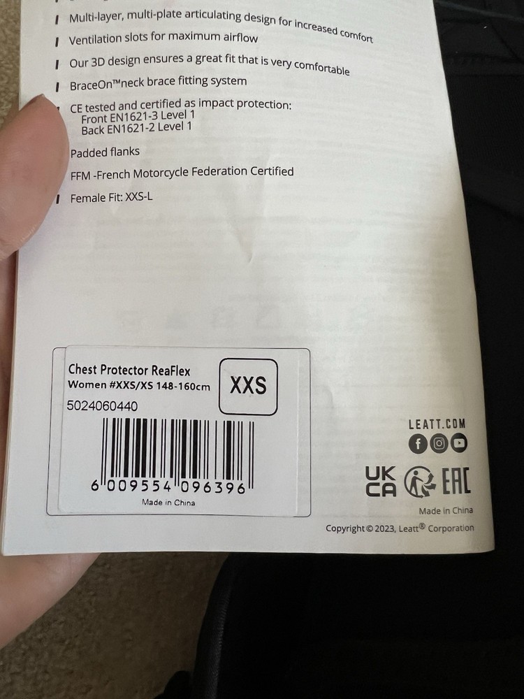 Leatt Chest Protector ReaFlex Womens