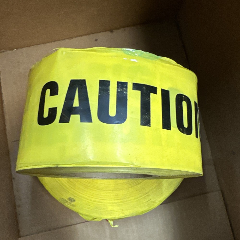 CAUTION MEN WORKING OVERHEAD - CAUTION TAPE 3” X 1000’