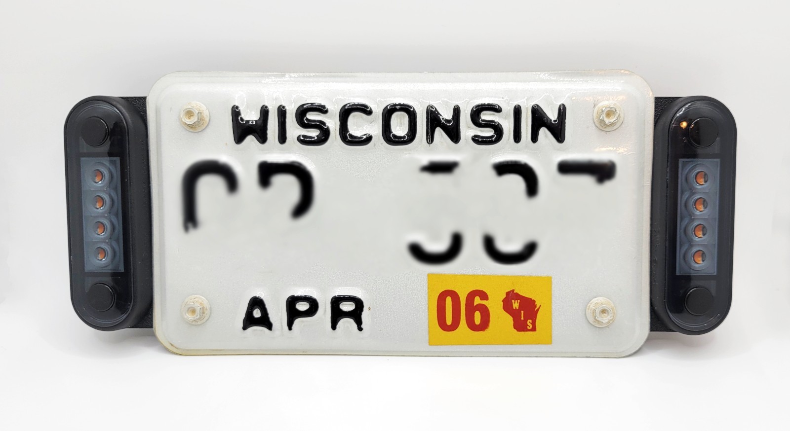 Motorcycle License Plate Mount Turn Signals With Flexable Mount