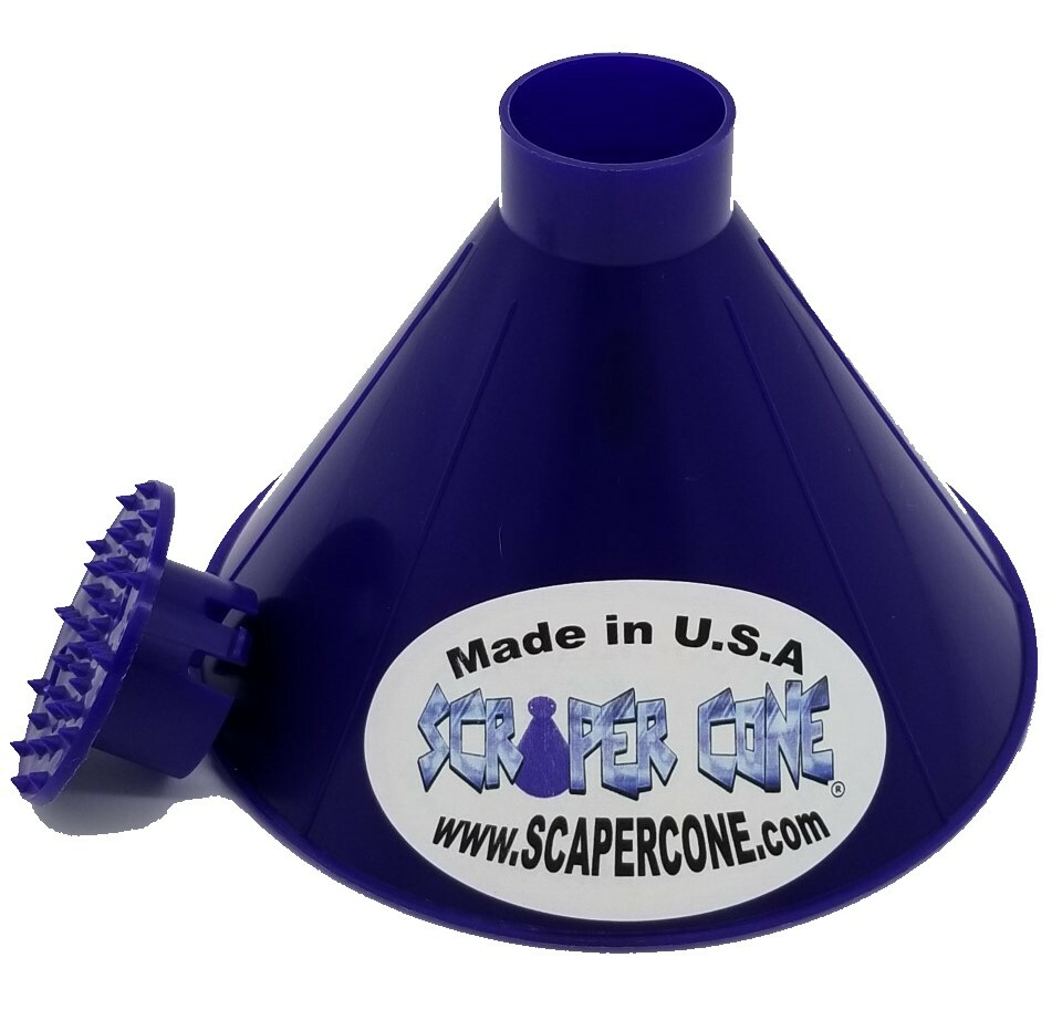 The Original Scraper Cone Ice Scraper With the Twist & Lock Cap Made In The USA