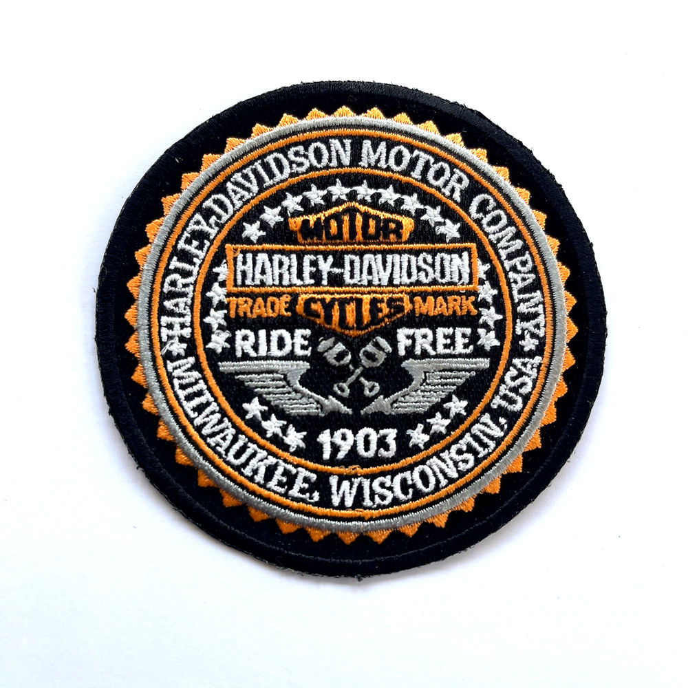 HARLEY DAVIDSON 'RIDE FREE' ROUND PATCH