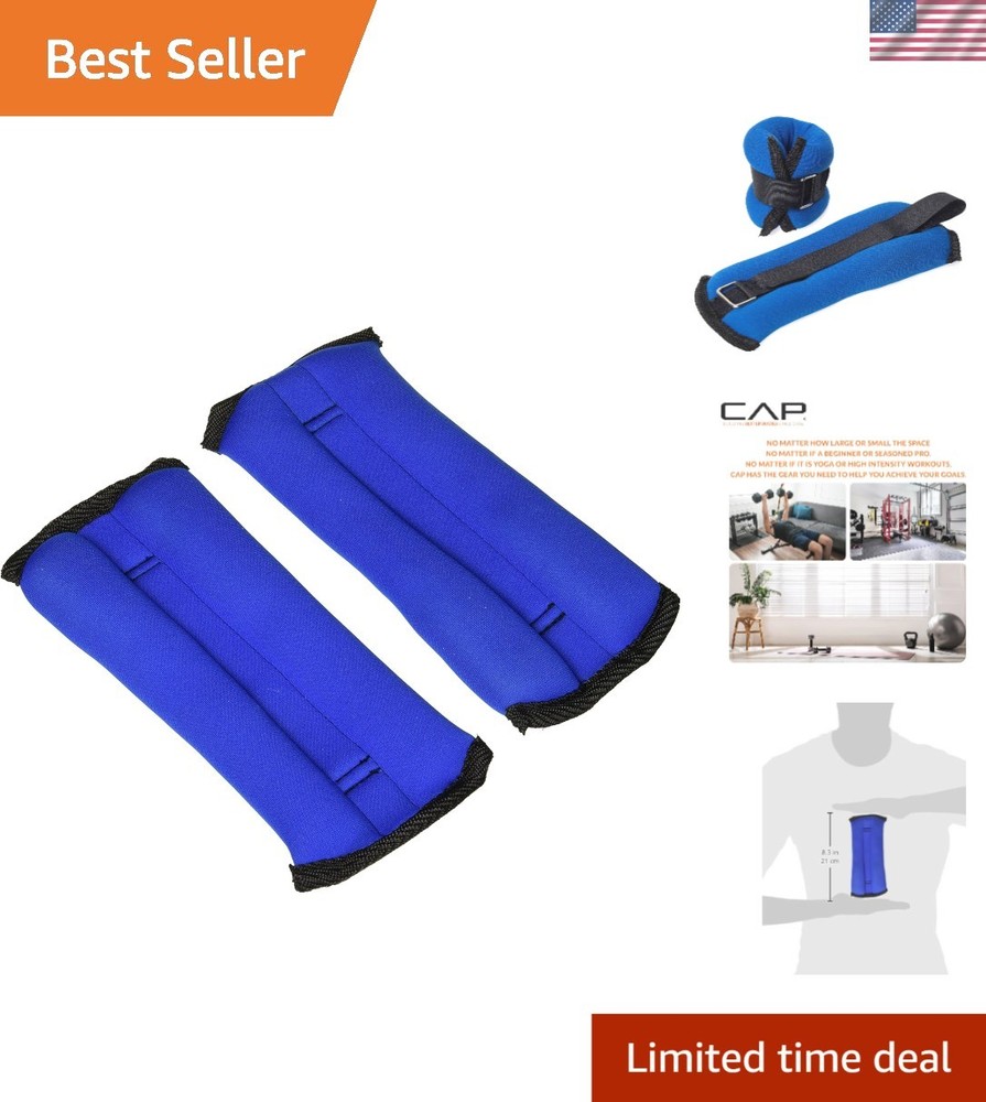 Adjustable Ankle/Wrist Weights - 1 Lb Pair for Enhanced Workout Intensity