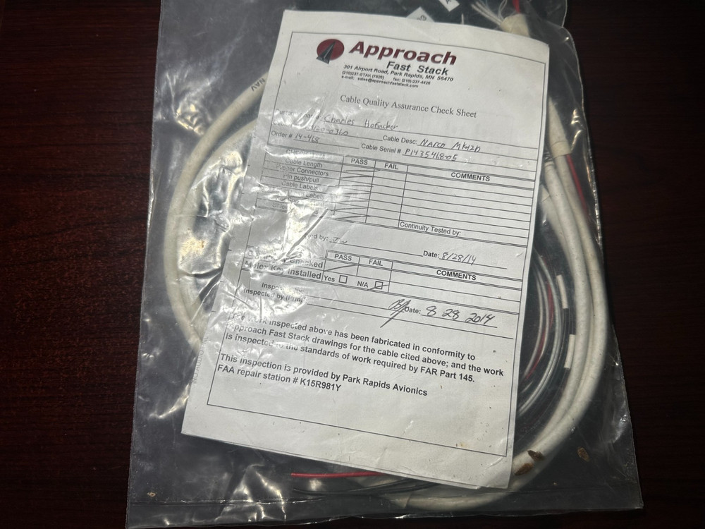 Approach Systems Fast Stack cable harness for Narco MK-12D NEW