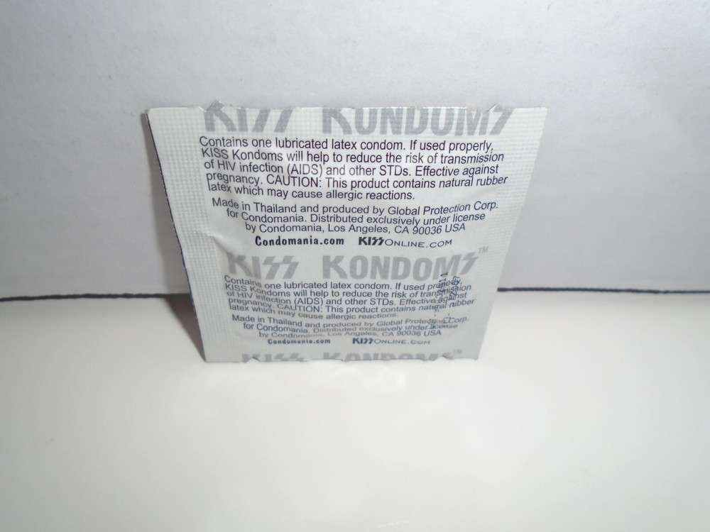 KISS GENE SIMMONS SEALED SINGLE CONDOM PACKAGE - THE DEMON
