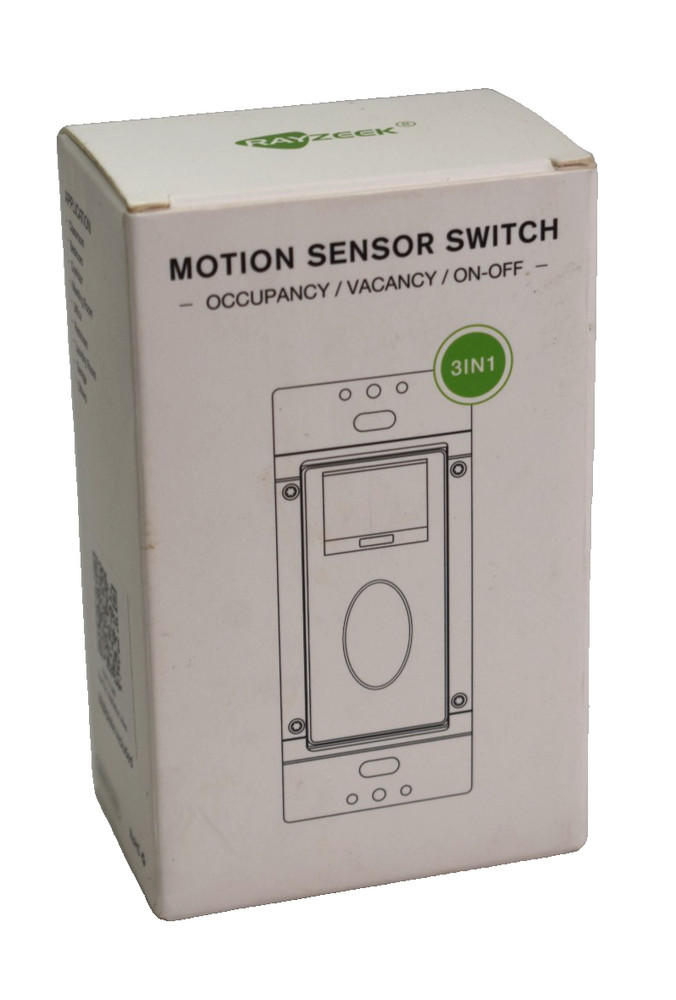 Rayzeek Motion Sensor Switch RZ020-5A-G Occupancy Vacancy Motion Detector