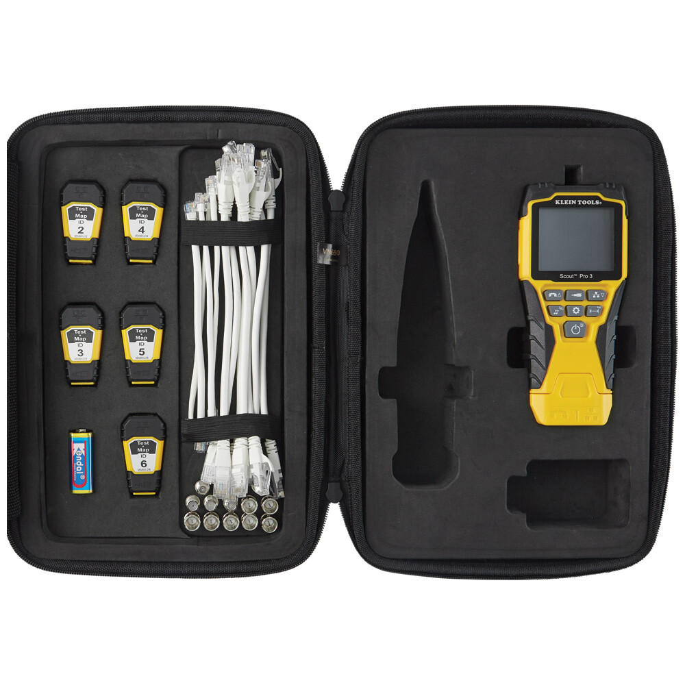 Klein Tools VDV501-853 Scout® Pro 3 Tester with Test + Map™ Remote Kit