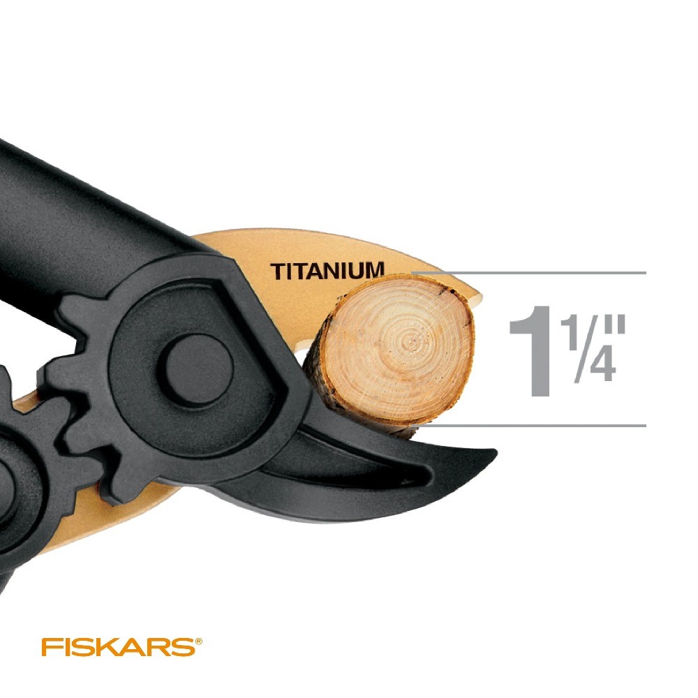 Fiskars PowerGear Titanium Pruning Shears (15 inches)