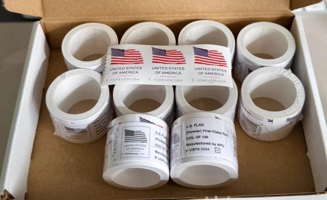 New Collection 100 ROLLS Of 100 USPS Postage-10000 PCS-Special Sale (2025)