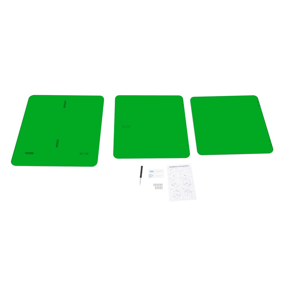 Acrylic Side Table, End Table, Free Standing Green Modern Bedside Table