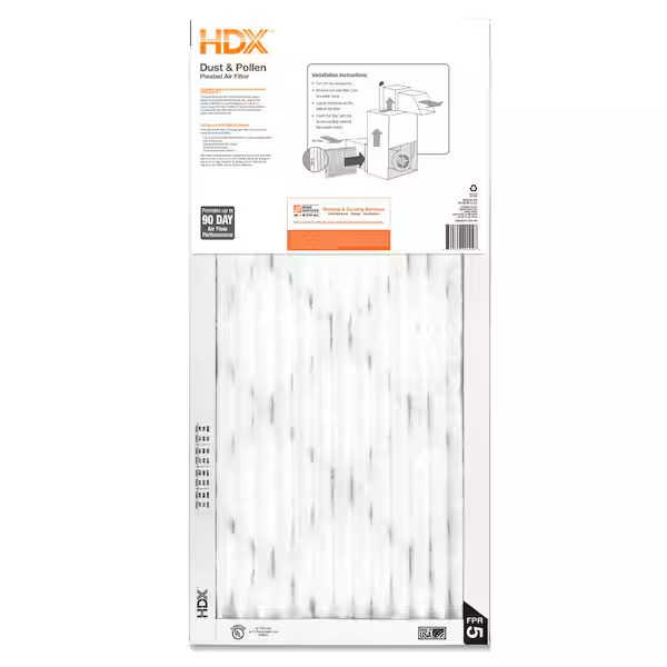 12x24x1 Pleated Air Filter MERV 8 (3-Pack)