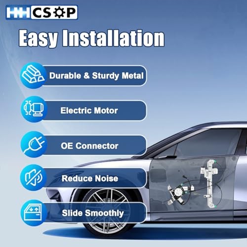 Rear Left Driver Side Power Window Regulator with Motor Compatible with Chevy