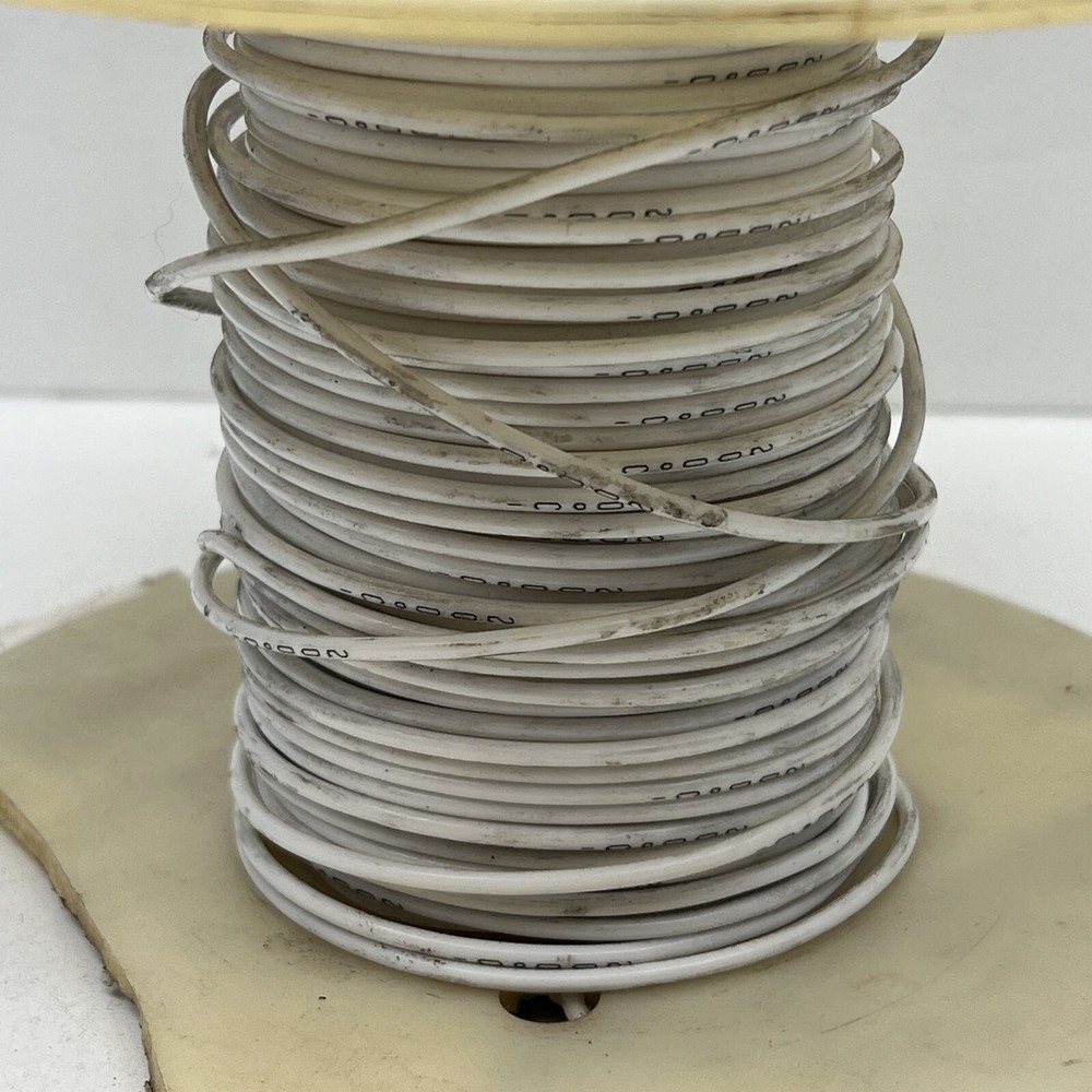 (100ft) 16AWG Stranded White Hook-Up Copper Wire 200°C 200C