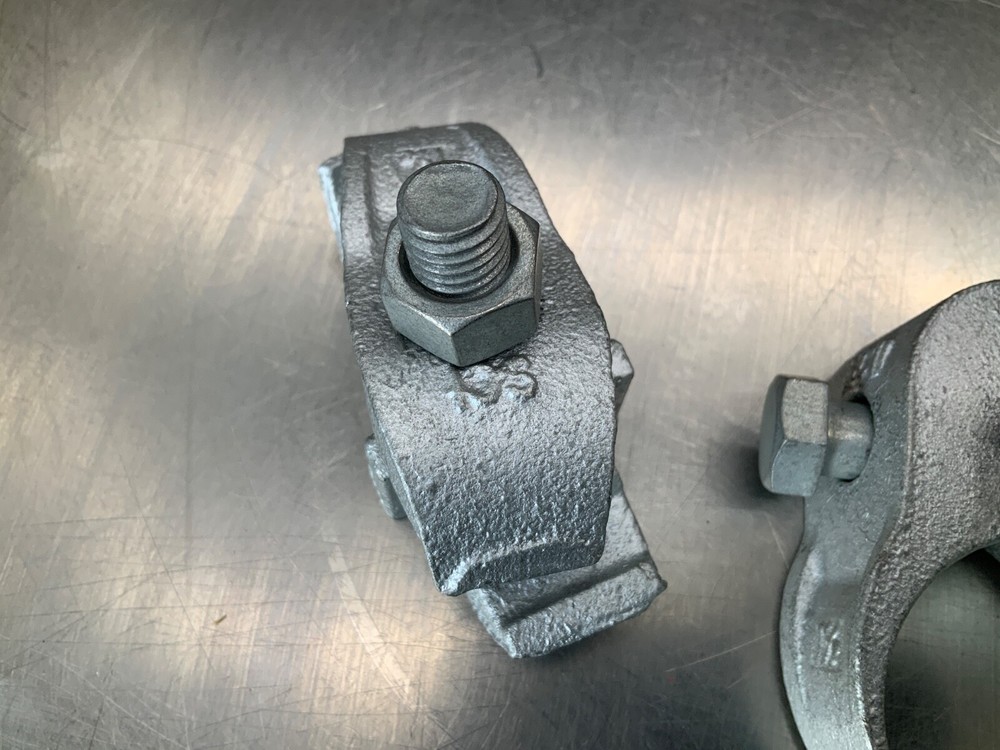 (2) SCI Galvanized Pipe Clamps 1-1/2"