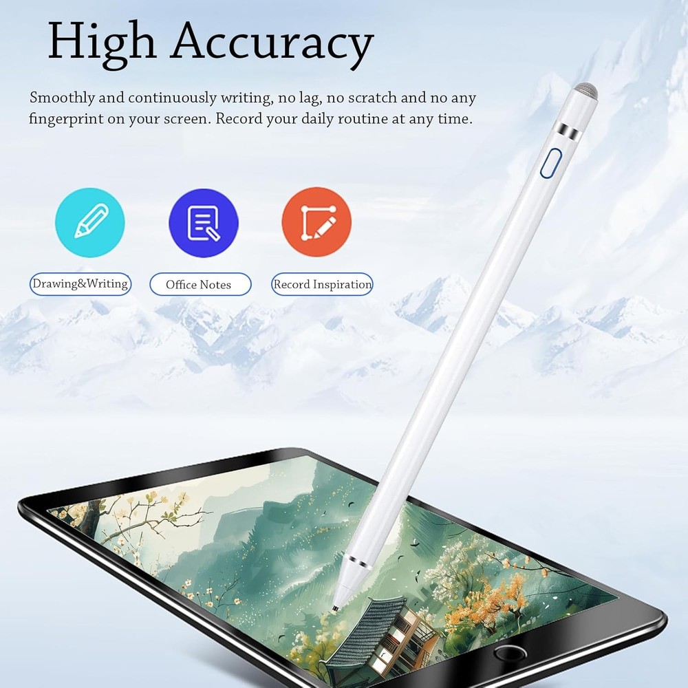 Active Stylus Pens Touch Screen Universal iPad Pencil Rechargeable Bluetooth