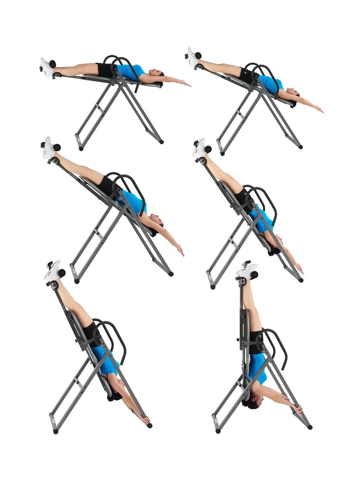 Innova Advanced Heat and Massage Inversion Table Light Gray