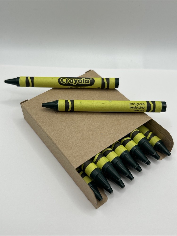 (16) Crayola Crayons (pine green) BULK
