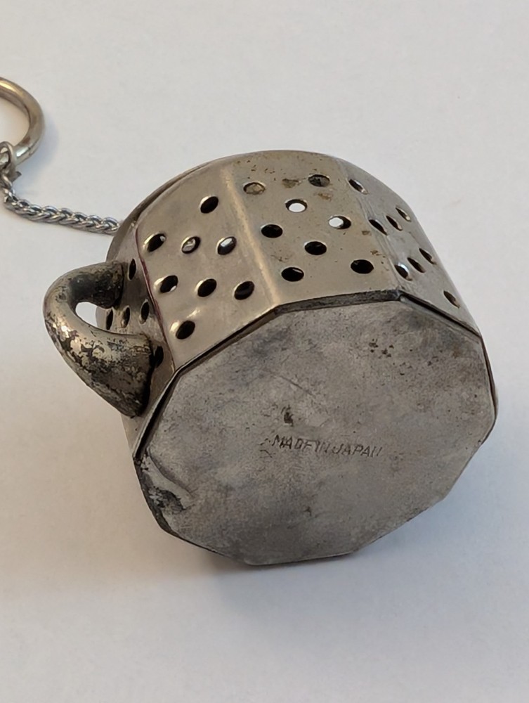 Vintage Silverplate Teapot Tea Strainer/Diffuser Made in Japan