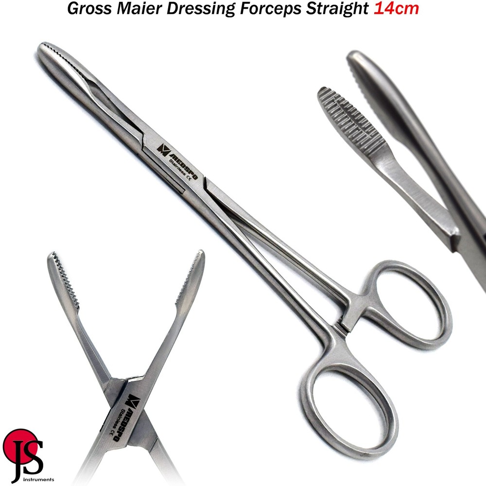 Surgical Locking Gross Maier Dressing Forceps 14cm Tattoo Piercing Instruments