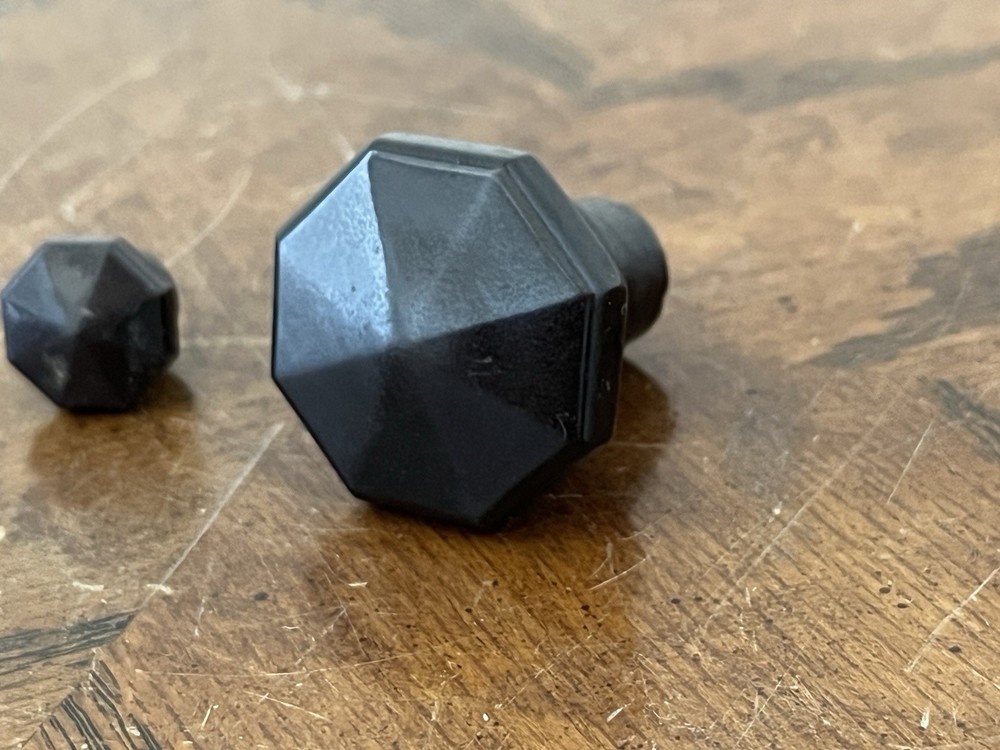 Pair Bakelite Octogonal Sparton Equasonne Radio Knobs