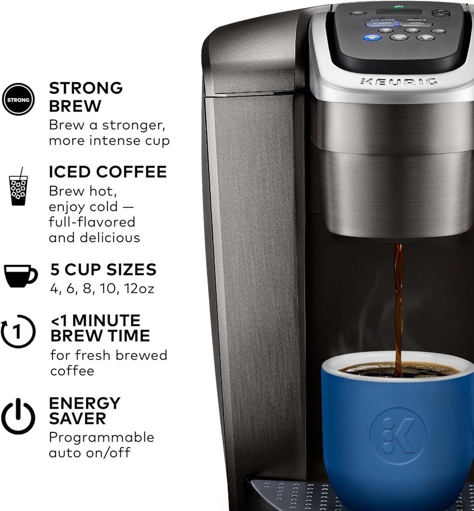 Versatile K-Elite Single Serve K-Cup Coffee Maker - Customizable Brew Experience