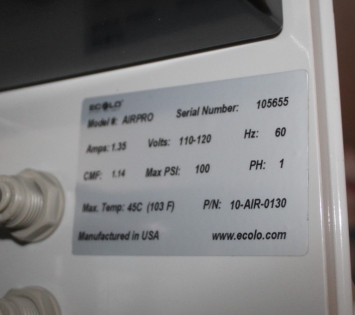 ECOLO AIRPRO-3 AUTOMATED MISTING SYSTEM ODOR CONTROL