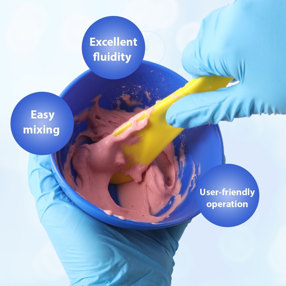 Dental Chromatic Alginate Impression Material for Removable Dentures
