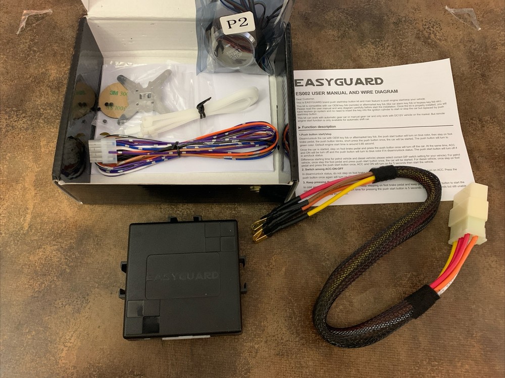 EASYGUARD ES002 Universal Push Engine Start Button with Remote Engine Start
