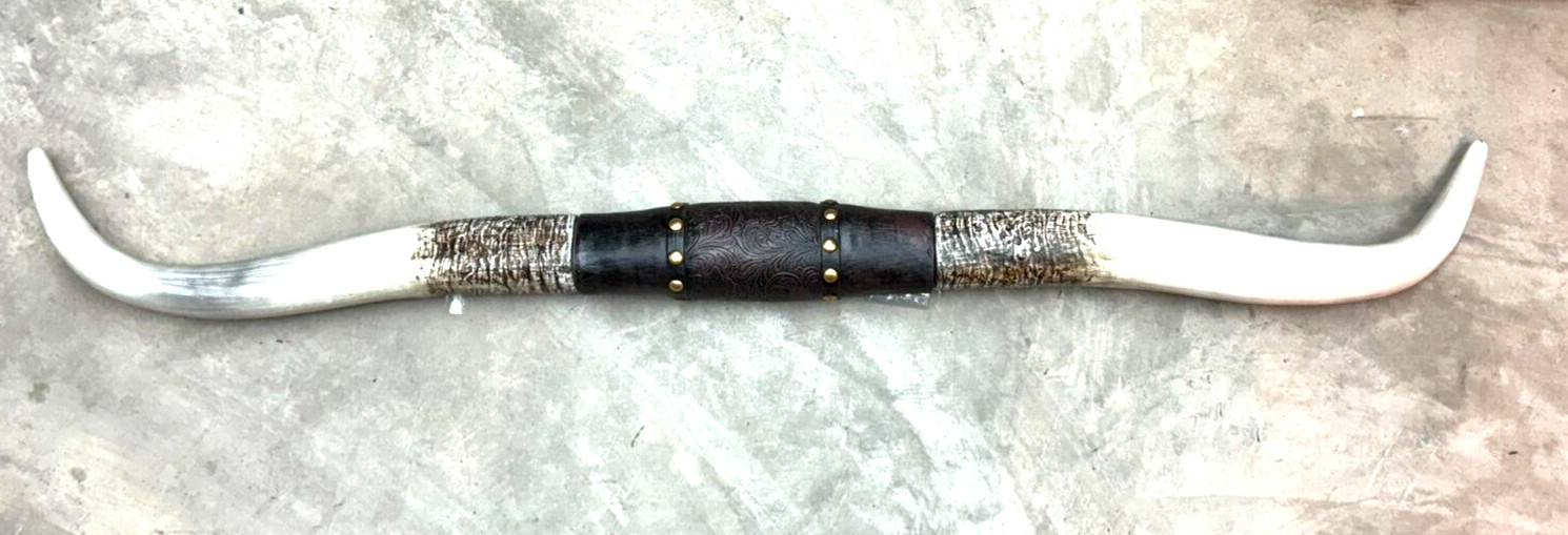 41" STEER BULL HORNS WESTERN LONGHORN WALL HANGING COW 3 1/2 Foot FAUX longhorns