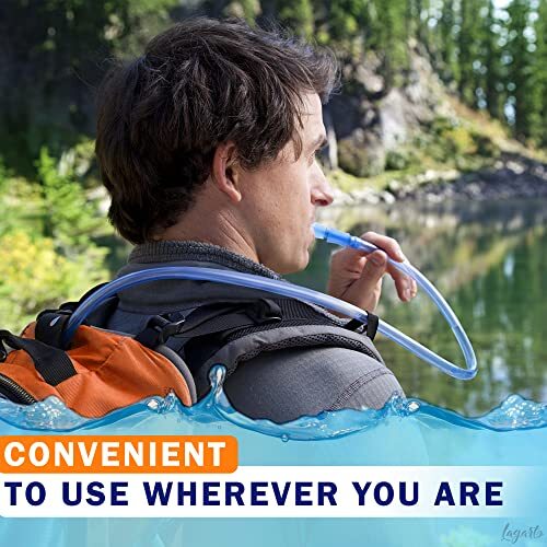 1L Hydration Bladder Backpack for Hiking Reusable Camping Water Container