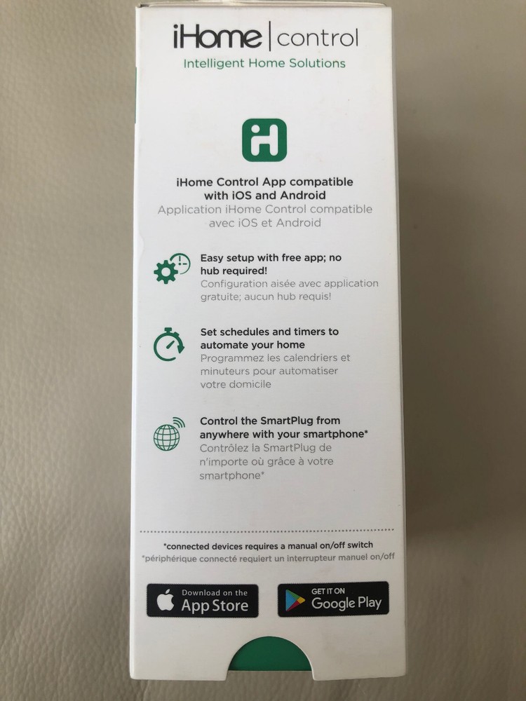iHome ISP6 Wifi Smartplug Smart Outlet Plug Remote IOS HomeKit APP Control