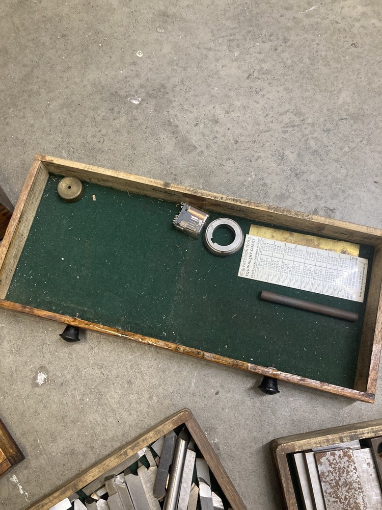 Vintage Moore & Wright Engineers Toolbox With Tools