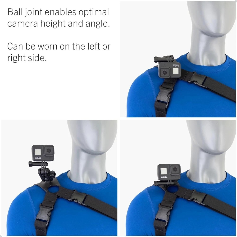 High Stability Shoulder Mount for Action Cameras-