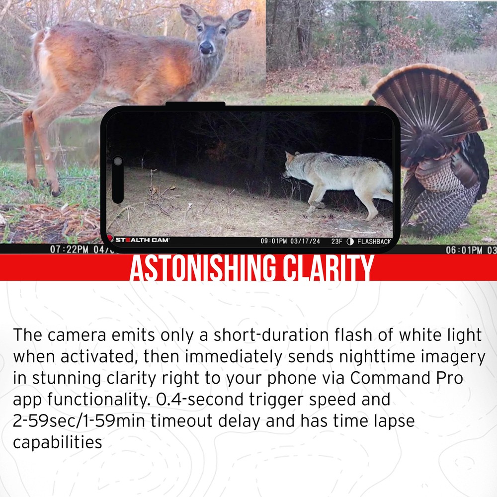 Stealth Cam Flashback White Flash Cellular Trail Camera 4-Pack Bundle