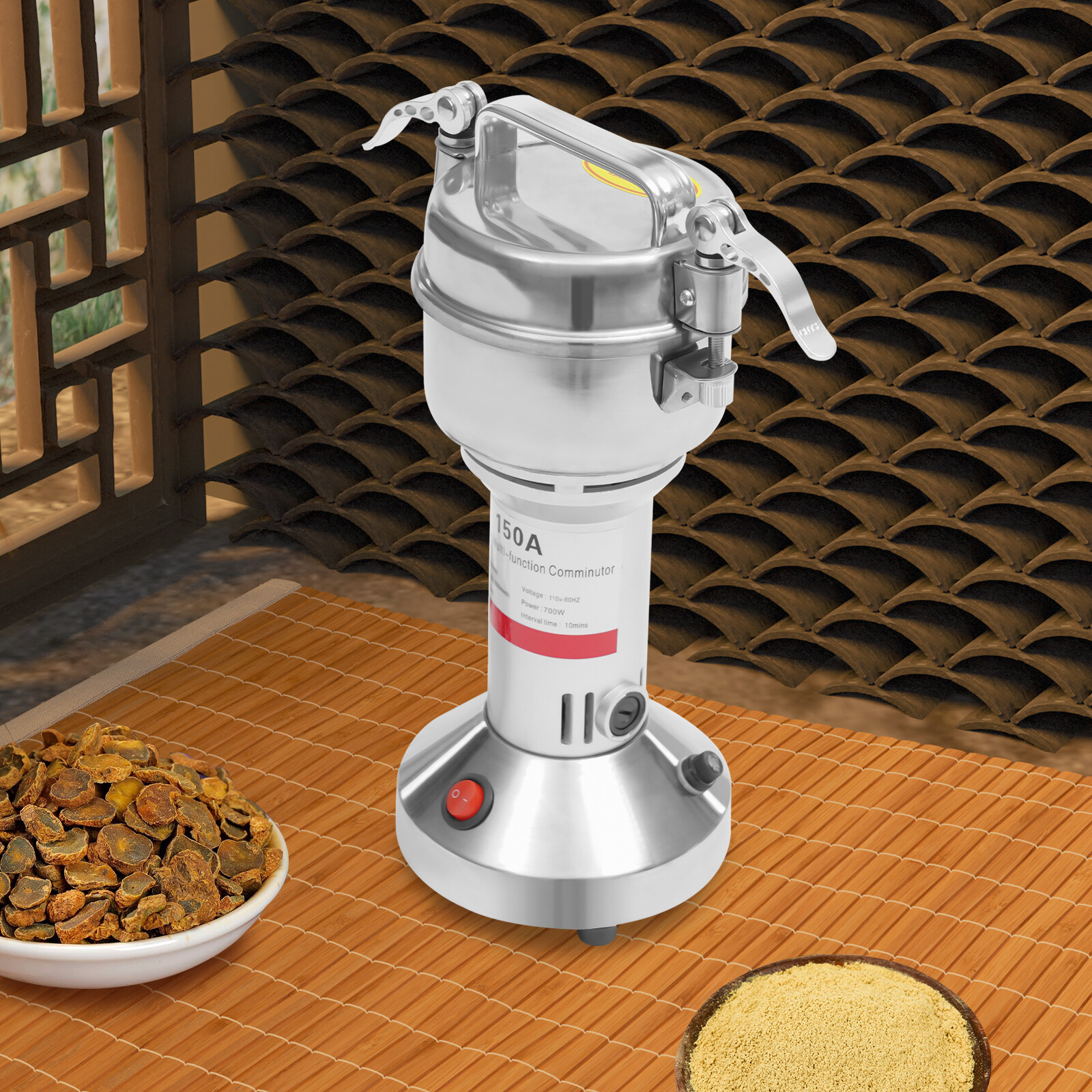 Electric Grain Mill Grinder Machine Stainless Steel Grinding Tool For Commerce