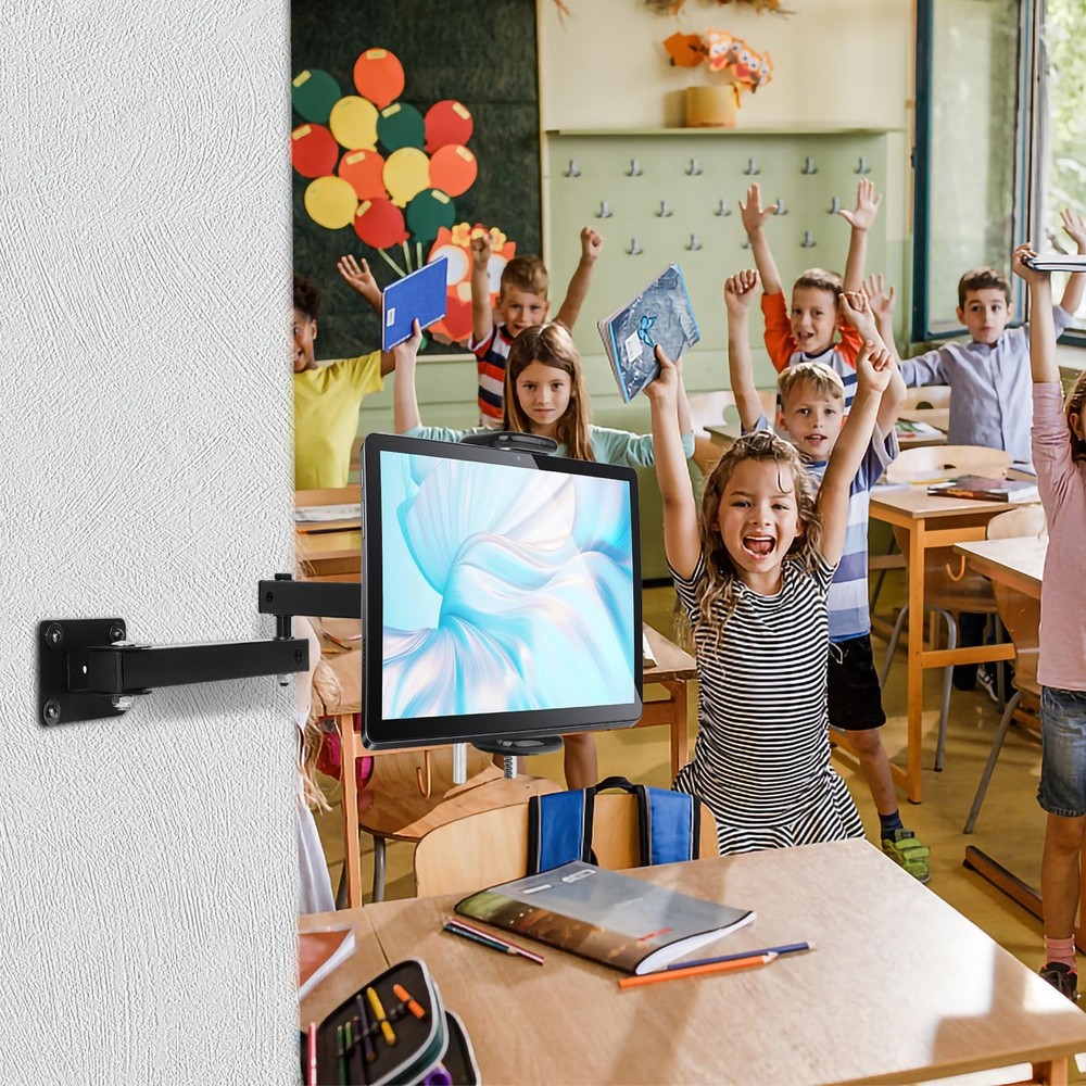 Tablet Wall Mount Bracket for 713 inch Tablets, AntiTheft Adjustable Stand Ho...