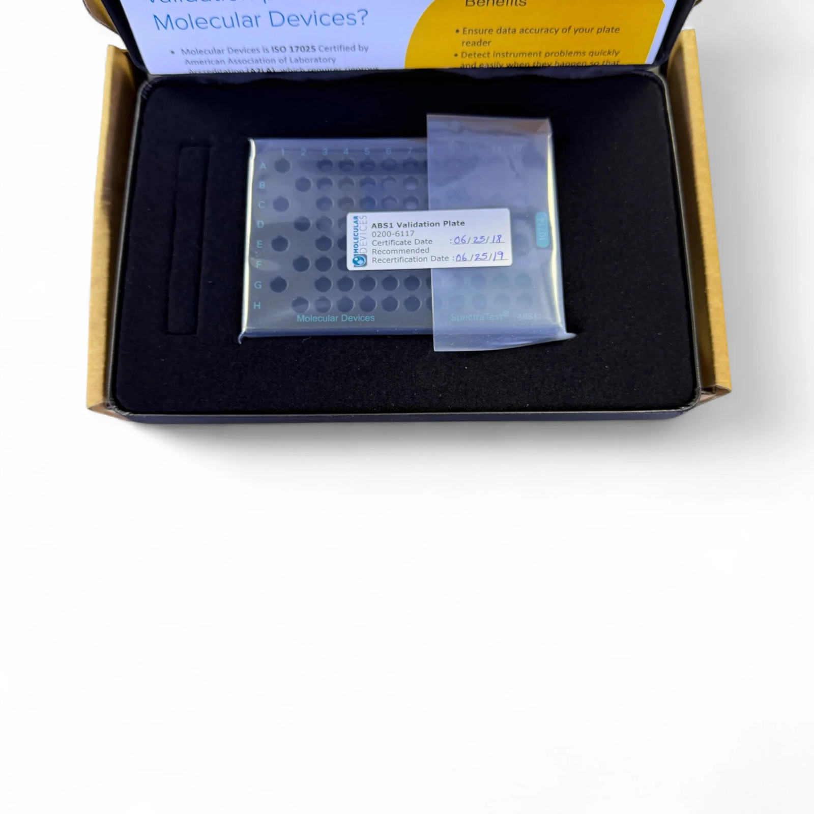 Molecular Devices SpectraTest ABS1 Absorbance Validation Plate 0200-6117 – New