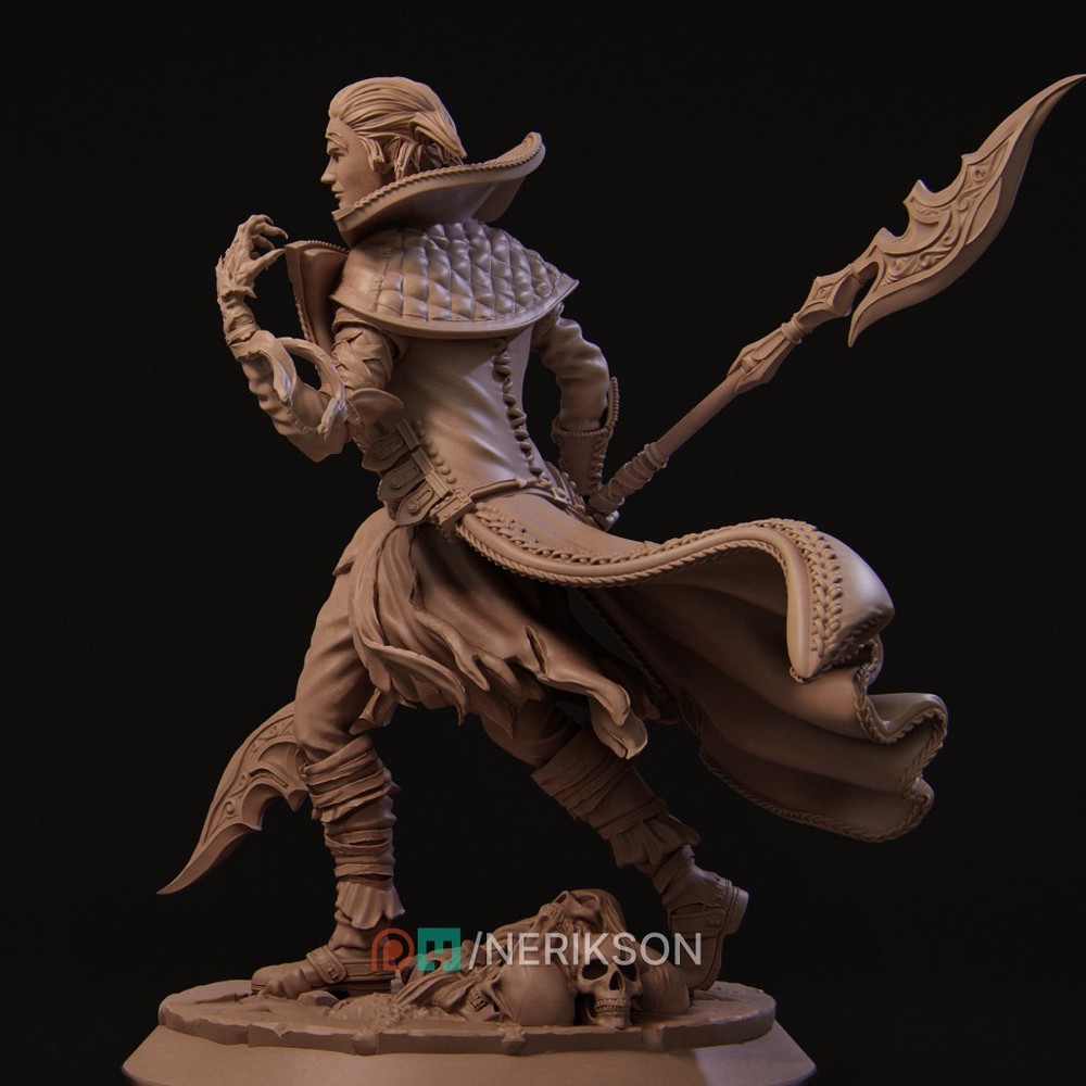 Vampire Elf Warlock by Nerikson | Commission | Painted |