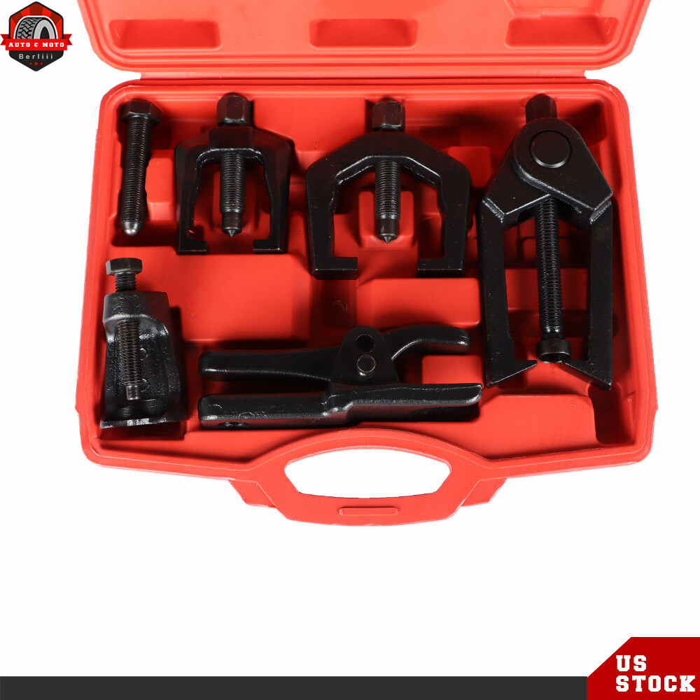 5-In-1 Ball Joint Separator Pitman Arm Puller Tie Rod End Tool Set For Front End
