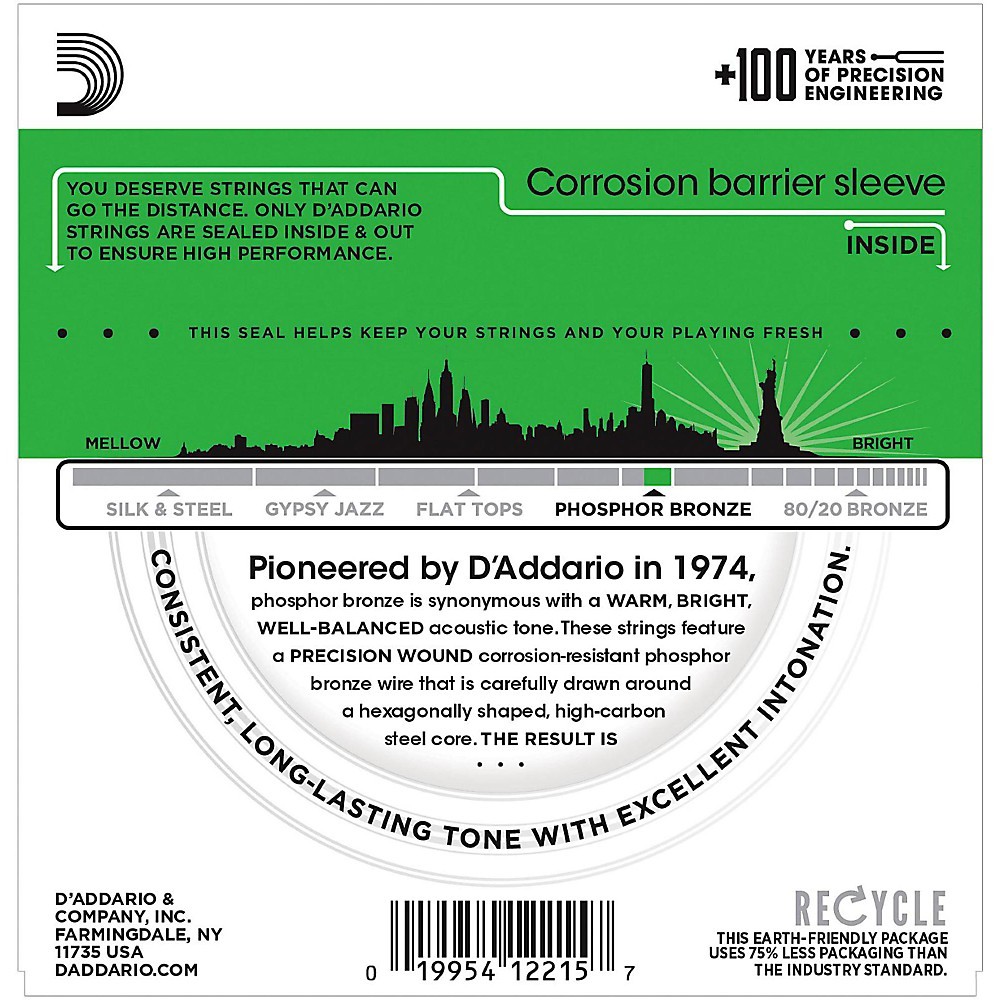 D'Addario EJ18 PB Heavy Acoustic Guitar Strings Set
