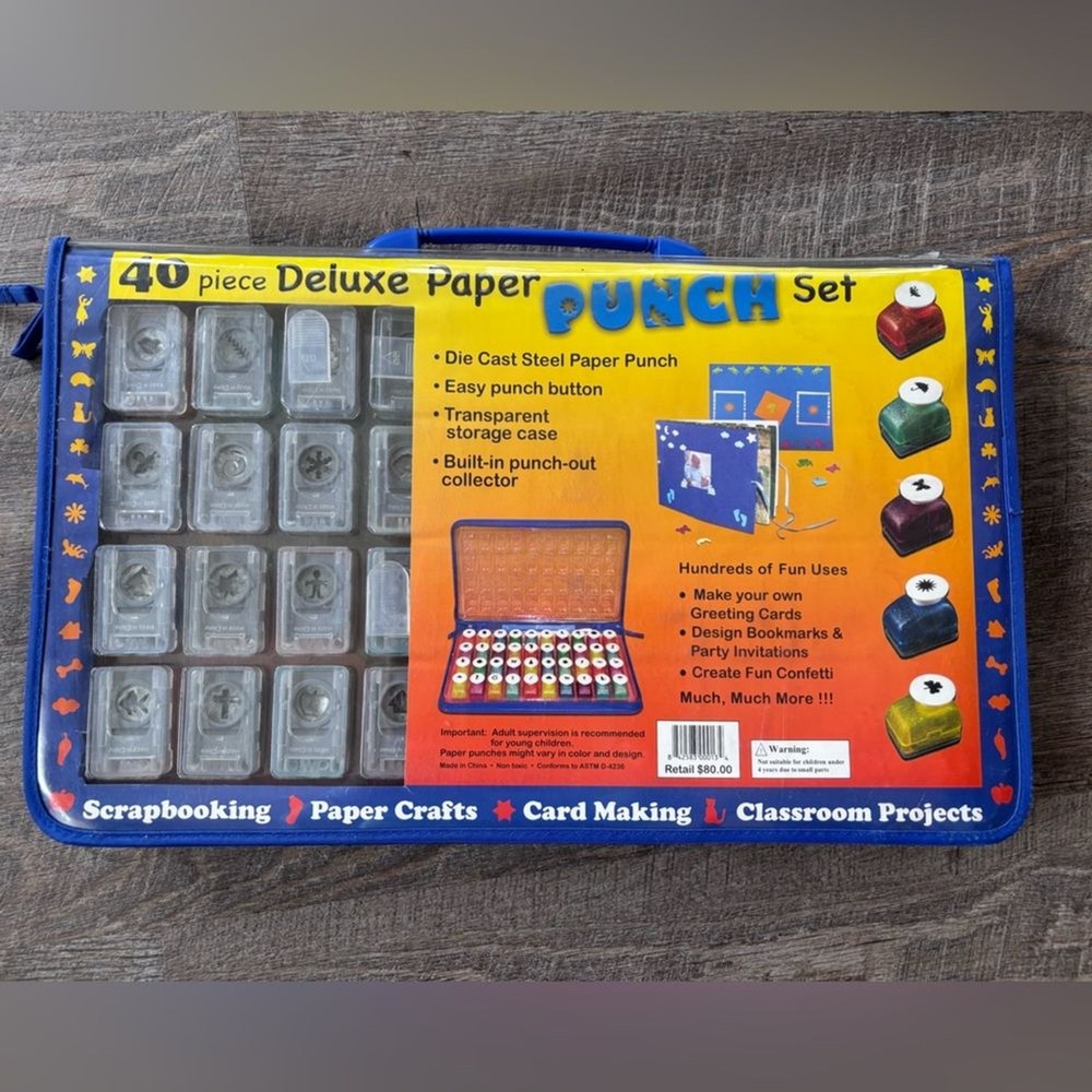 40-Piece Deluxe Paper Punch Set