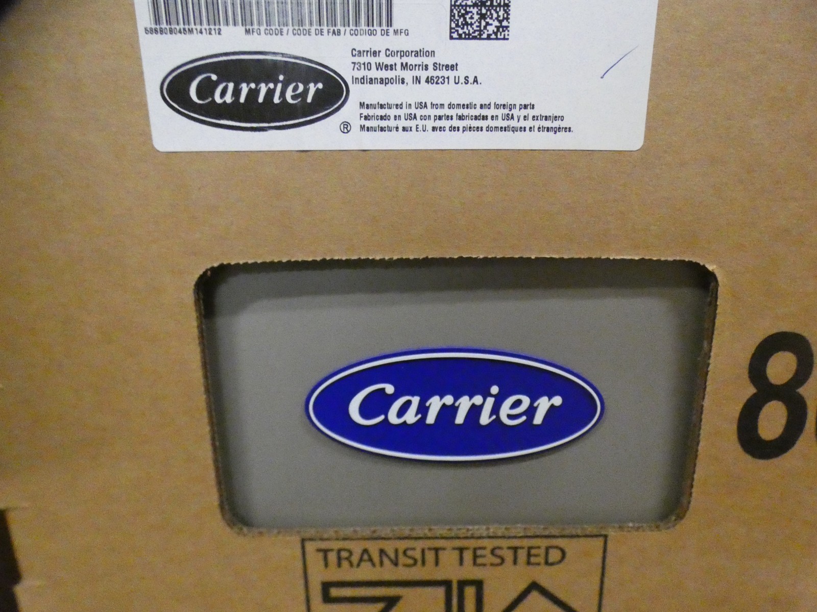 New Carrier Comfort 58SB0B045M14--12 80% AFUE 45000 BTUH Multi-Speed Gas Furnace