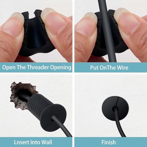 Starlink Cable Routing Kit,Cable Installation Cable Installation Kit (Black)