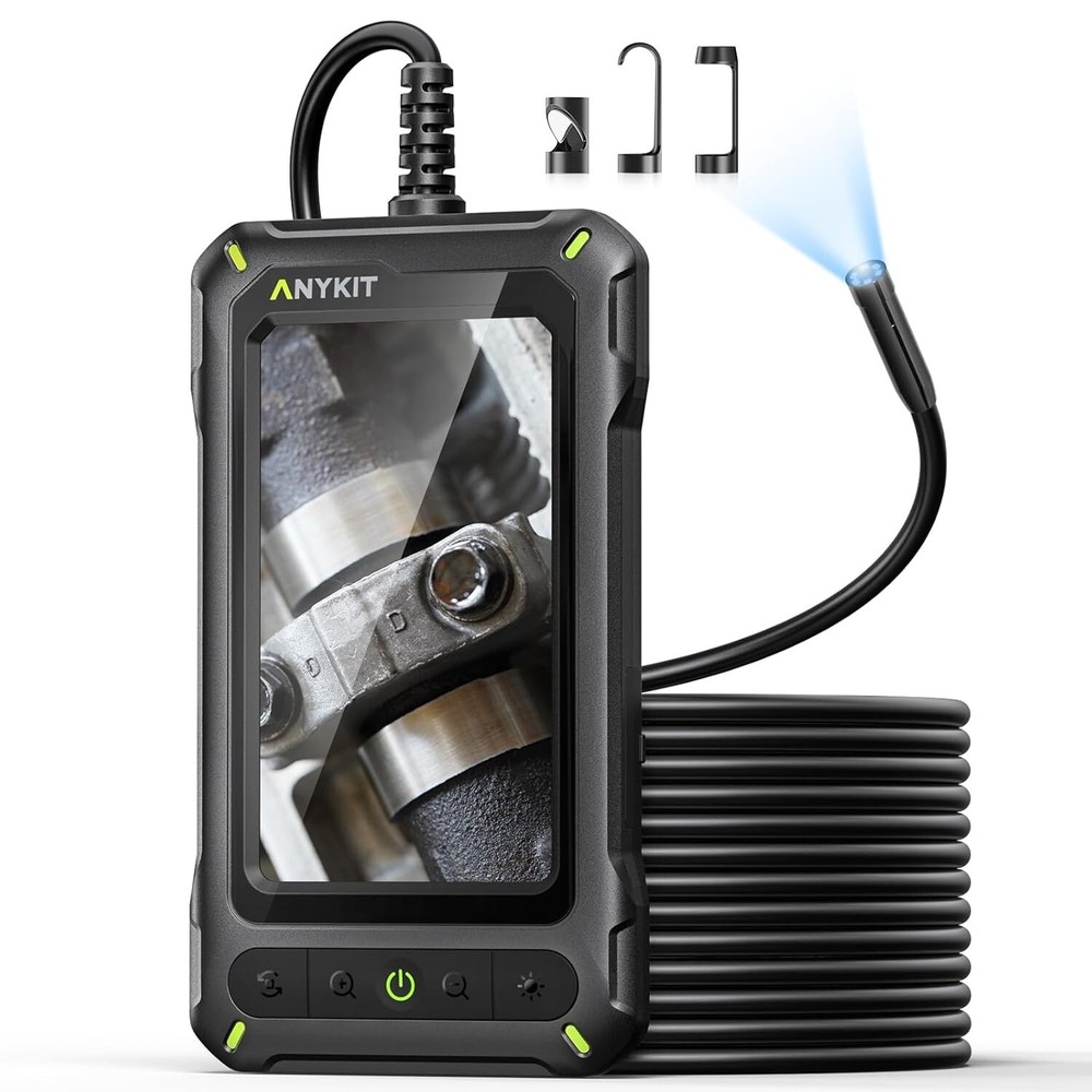 Endoscope Camera Borescope Inspection Camera 4.3" HD Screen for Pipe Inside Wall