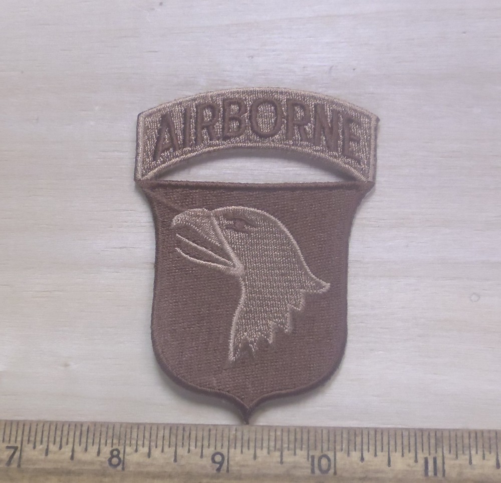 US Army - 101st Airborne Division Desert Tan Embroidered Patch
