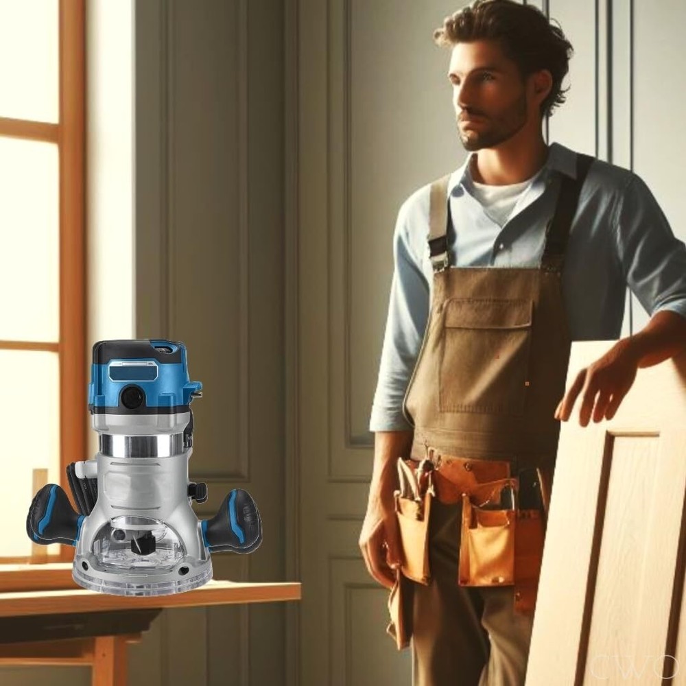 Hercules 2-1/4 HP (Max), Corded 12 Amp Variable Speed Fixed Base Router with Pl