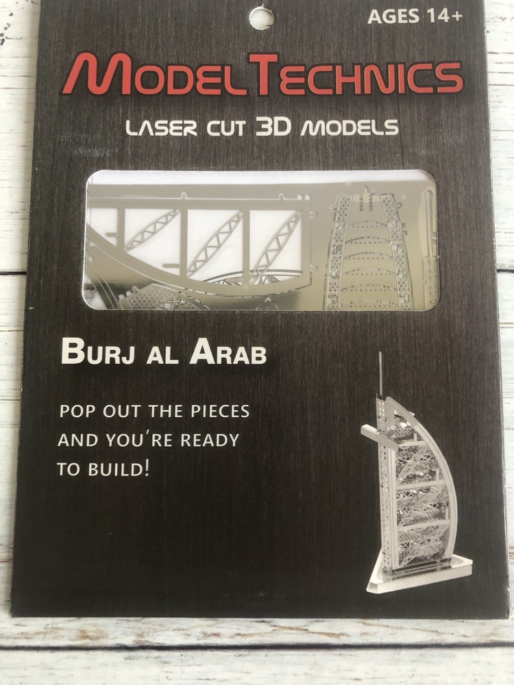 Model Technics Laser Cut 3D Models, 4 Pack. New. Sealed.