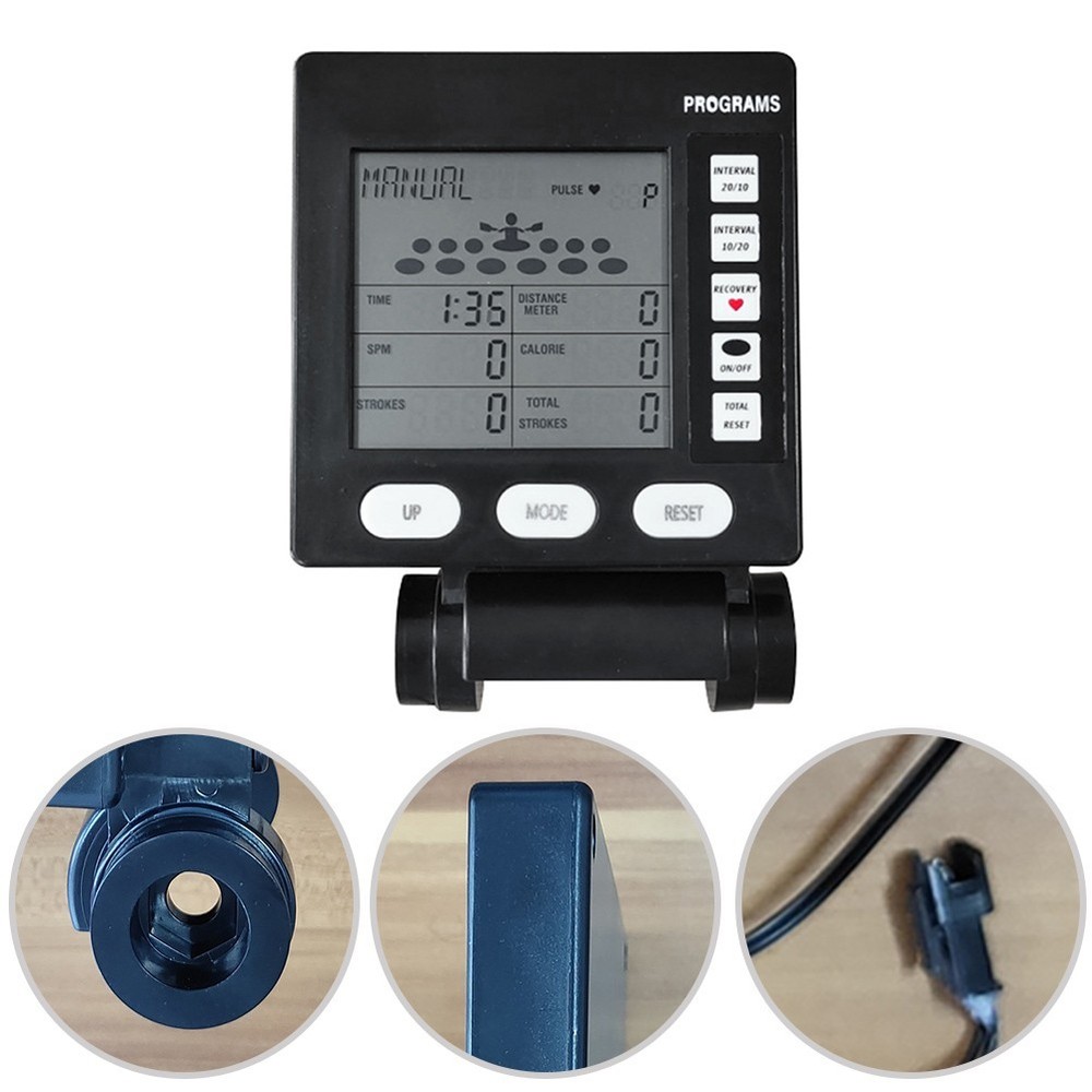 Functional Rowing Machine Counter with Comprehensive Measurement Options